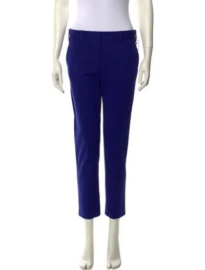 Pre-owned Reed Krakoff Silk Straight Leg Pants W/ Tags In Blue