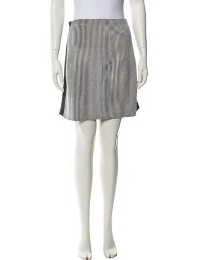 Pre-owned Reed Krakoff Striped Mini Skirt In Neutral