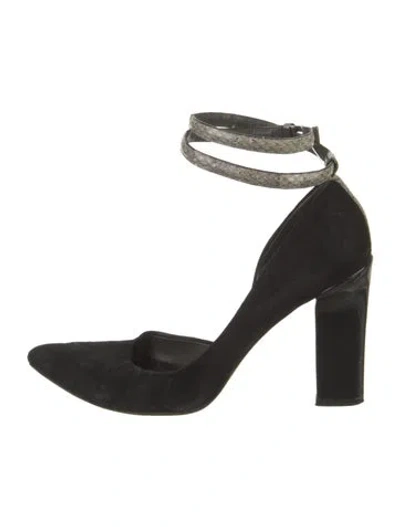 Pre-owned Reed Krakoff Suede Pumps In Black
