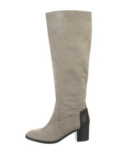 Pre-owned Reed Krakoff Suede Riding Boots In Neutral