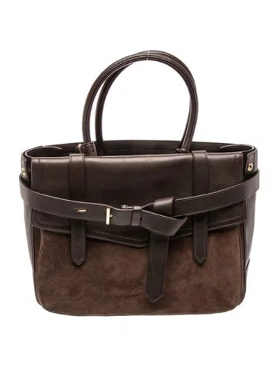 Pre-owned Reed Krakoff Suede Top Handle Bag In Brown