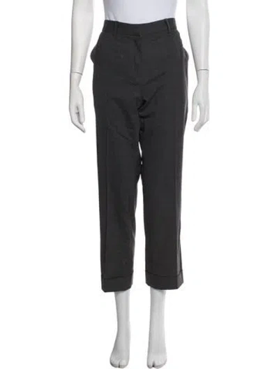 Pre-owned Reed Krakoff Virgin Wool Straight Leg Pants In Blue