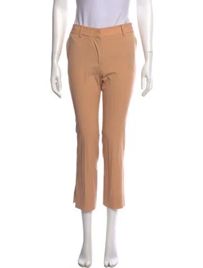 Pre-owned Reed Krakoff Virgin Wool Straight Leg Pants In Neutral