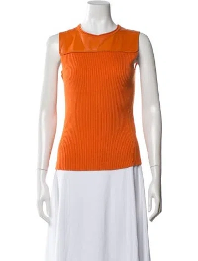 Pre-owned Reed Krakoff Wool Crew Neck Sweater In Orange