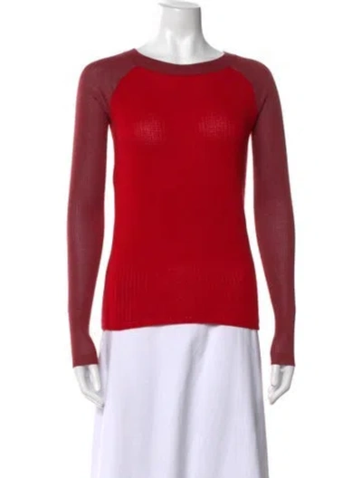 Pre-owned Reed Krakoff Wool Crew Neck Sweater In Red