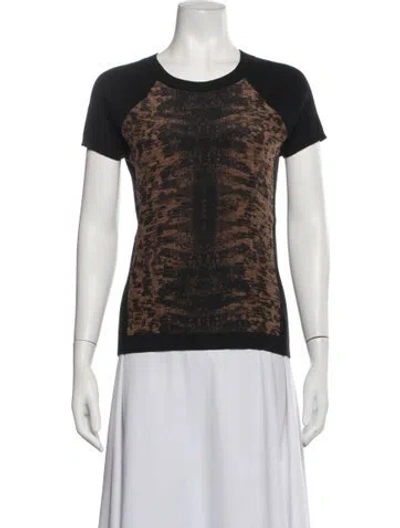 Pre-owned Reed Krakoff Wool Graphic Print T-shirt In Blue