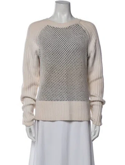 Pre-owned Reed Krakoff Wool Patterned Sweater In Neutrals