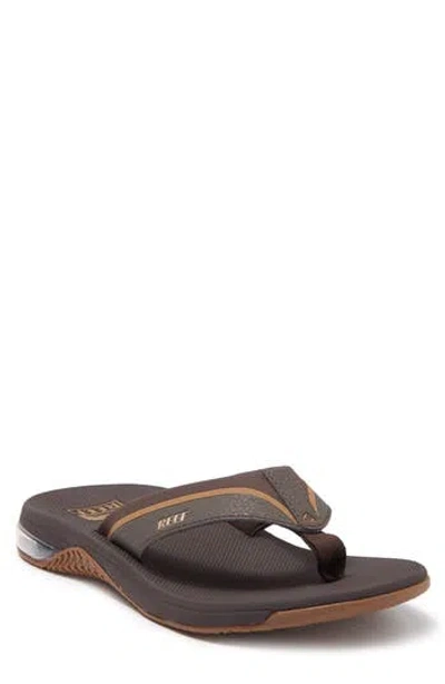 Reef Anchor Flip-flop Sandal In Brown/gum