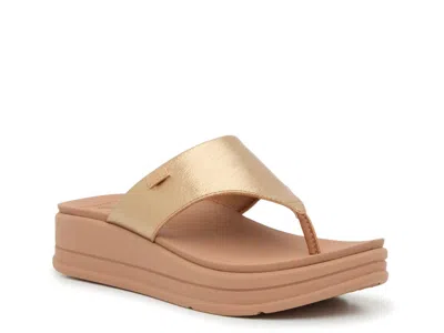 Reef Aura Wedge Sandal In Brown