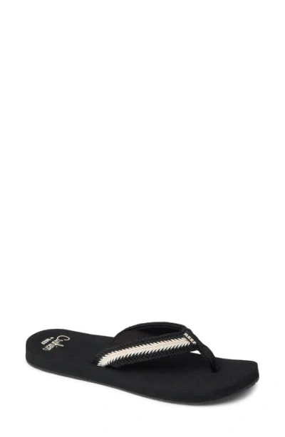 Reef Baja Elena Flip Flop In Black