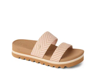 Reef Banded Horizon Hi Wedge Sandal In White