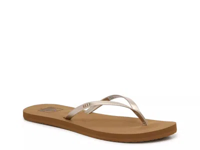 Reef Bliss Nights Flip Flop In Gold