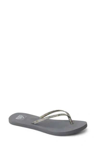 Reef Bliss Nights Flip Flop In Gray