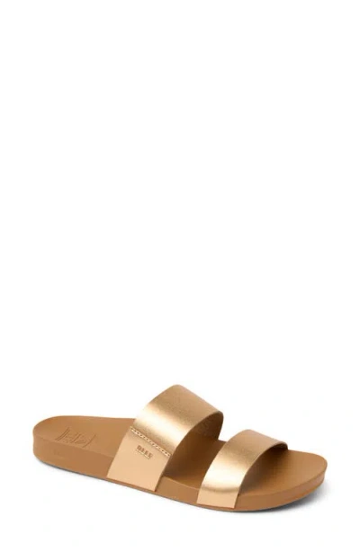 Reef Cushion Bounce Vista Slide Sandal In Brown