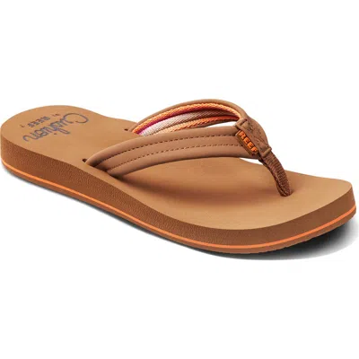 Reef Cushion Breeze Flip Flop In Tan/smoothie
