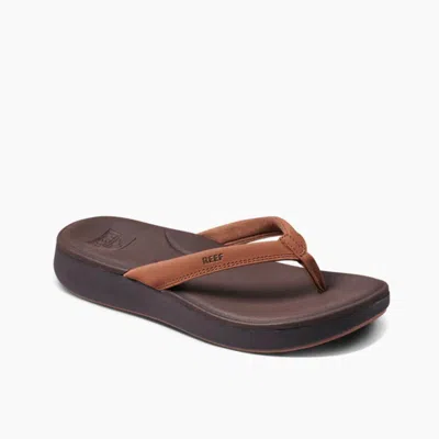 Reef Cushion Cloud Cj3634 Sandals Women's Espresso Round Toe Flip Flop Jax380 In Brown