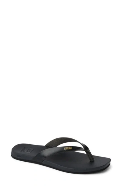 Reef Cushion Lune Flip Flop In Black