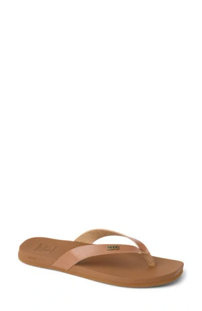 Reef Cushion Lune Flip Flop In Brown