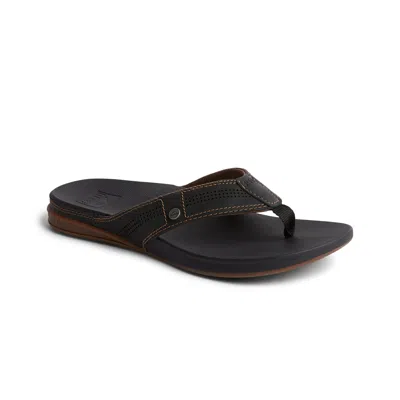 Reef Men's Cushion Lux Slip-on Sandals In Black,brown