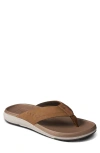 Reef Cushion Norte Water Friendly Flip Flop In Tan