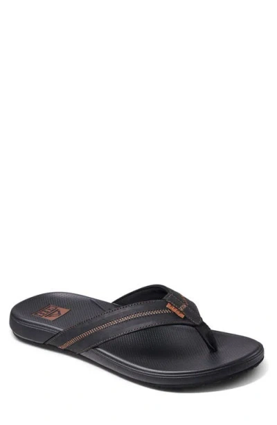 Reef Cushion Phantom 2.0 Flip Flop In Black/coffee