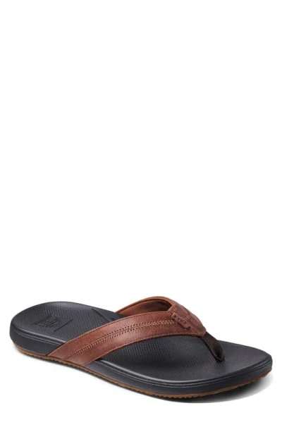 Reef Cushion Phantom 2.0 Flip Flop In Brown/ Black