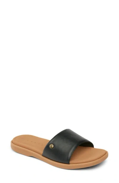 Reef Cushion Sunny Slide Sandal In Black/tan