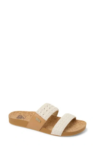Reef Cushion Vista Hi Slide Sandal In Brown
