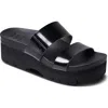 Reef Cushion Vista Hi Slide Sandal In Black