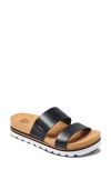 Reef Women's Cushion Vista Hi Slip-on Platform Slide Sandals In Black