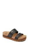 Reef Cushion Vista Hi Slide Sandal In Black Wicker