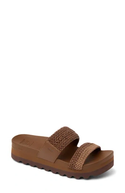Reef Cushion Vista Hi Slide Sandal In Blue