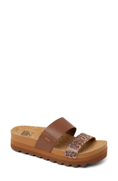 Reef Cushion Vista Hi Slide Sandal In Brown