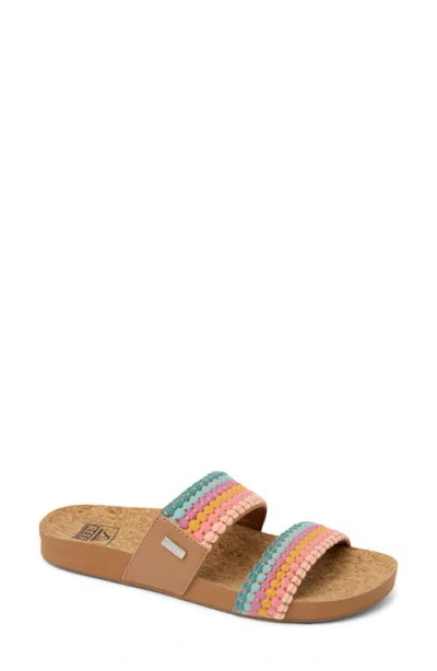 Reef Cushion Vista Hi Slide Sandal In Multi