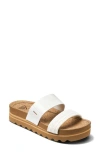 Reef Cushion Vista Hi Slide Sandal In White Braid