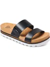 Reef Women's Cushion Vista Hi Slip-on Platform Slide Sandals In Black