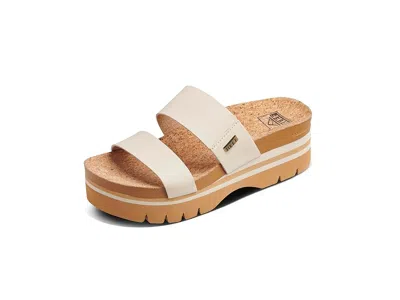 Reef Cushion Vista Higher Platform Slide Sandal In Vintage Tan