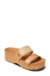 Reef Cushion Vista Higher Platform Slide Sandal In Brown