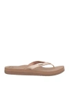 Reef Cushion Woman Thong Sandal Beige Size 7 Synthetisches Material