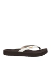 Reef Cushion Woman Thong Sandal White Size 6 Synthetisches Material