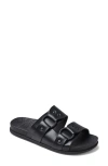 Reef Cushioned Vera Cruz Slide Sandal In Black Night