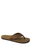 Reef 'draftsmen' Leather Flip Flop