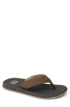 Reef Element Tqt Flip Flop In Brown/dark Brown
