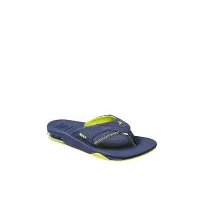 Reef Kids' Fanning Lime / Navy Cj4178 Pre-school In Blue