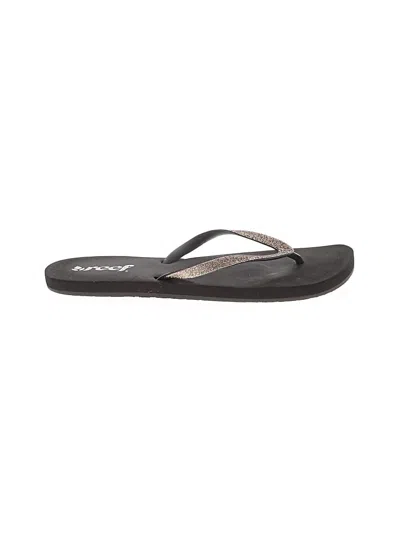 Pre-owned Reef Flip Flops In Black