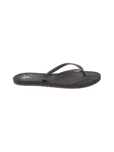 Pre-owned Reef Flip Flops In Black