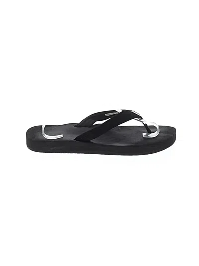 Pre-owned Reef Flip Flops In Black