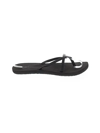 Pre-owned Reef Flip Flops In Black