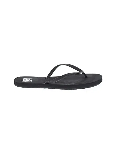 Pre-owned Reef Flip Flops In Black