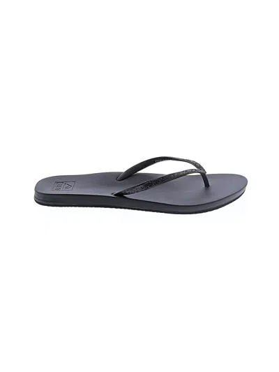 Pre-owned Reef Flip Flops In Black